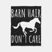 Barn Hair Dont Care Rancher Reitsport Bauer Co Fleecedecke (Vorderseite)