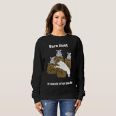 Barn Hunt in search of rats white German Shepherd Sweatshirt (Vorne ganz)