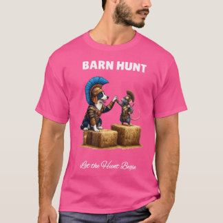 Barn Hunt Liebhaber Süßer Krieger Ratte Und Border T-Shirt