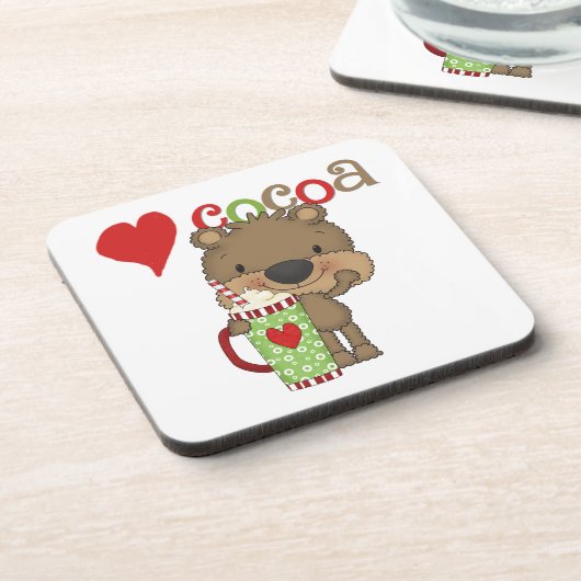 Bärn-Kakao-Liebe-Feiertag Getränkeuntersetzer (Linke Seite)