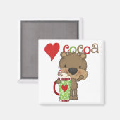 Bärn-Kakao-Liebe-Feiertag Magnet (Vorderseite/Rückseite)
