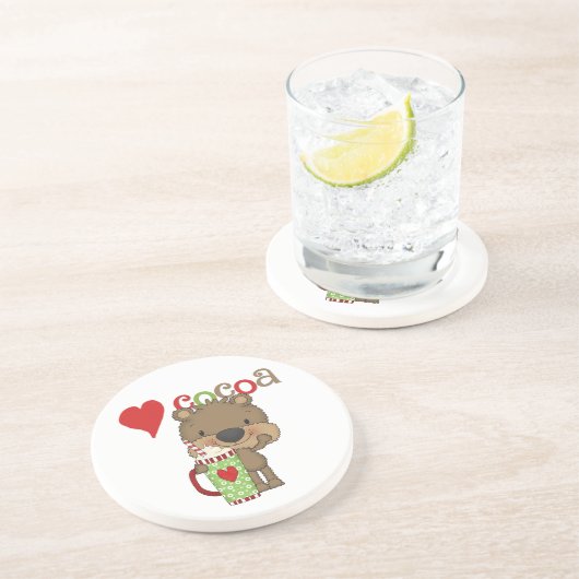 Bärn-Kakao-Liebe-Feiertag Untersetzer (Seite)