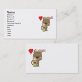 Bärn-Kakao-Liebe-Feiertag Visitenkarte (Vorne/Hinten)