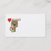 Bärn-Kakao-Liebe-Feiertag Visitenkarte (Rückseite)