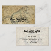 Bärn-Karten-Konstellation Ursa Major TAN Visitenkarte (Vorne/Hinten)