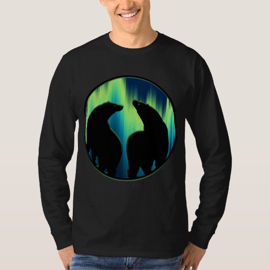 Bärn-Kunst-Shirt-Nordlicht-Bärn-Shirts T-Shirt (Vorderseite)