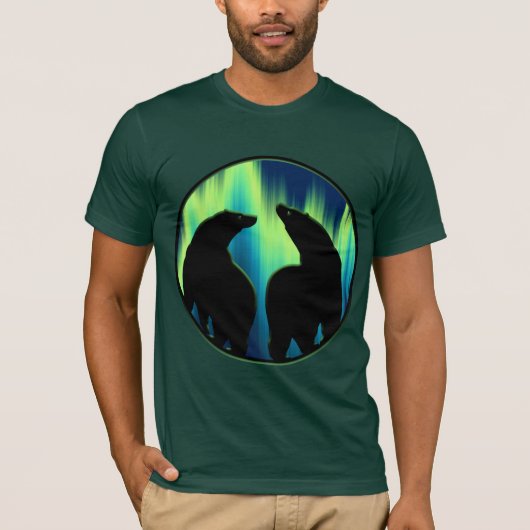 Bärn-Kunst-Shirt-Nordlicht-Bärn-T - T-Shirt (Vorderseite)