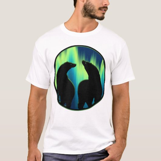 Bärn-Kunst-Shirt-Nordlicht-Bärn-T - T-Shirt (Vorderseite)