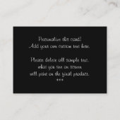 Bärn-Künstler entwerfen personalisierte Visitenkarte (Rückseite)