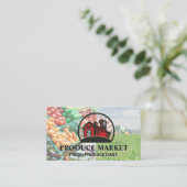 Barn | Lebensmittelgeschäft Herstellung Stand-Visi Visitenkarte (Stehend Vorderseite)