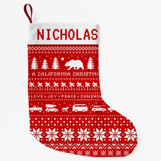 Bärn-Liebe-Freude-Friedenssonnenschein Kleiner Weihnachtsstrumpf (Vorderseite)