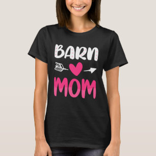 Barn Mama Mütter Tag Pferde Racing Mama Mo T-Shirt
