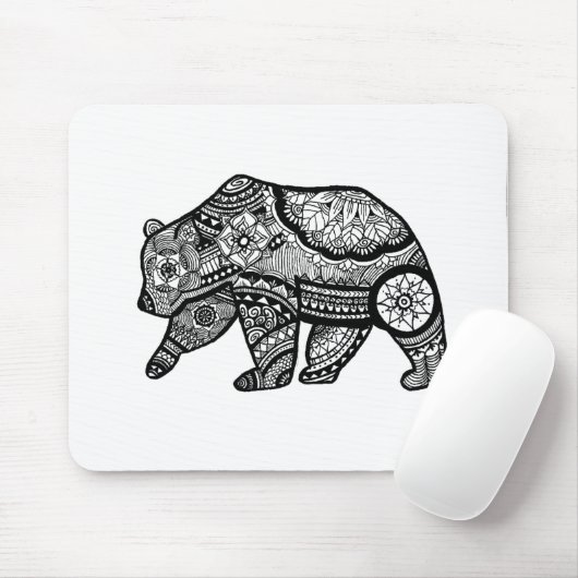 Bärn-Mandala-Kunst Mousepad (Mit Mouse)
