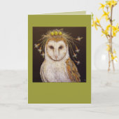 Barn Owl Bridge Karte (Gelbe Blume)