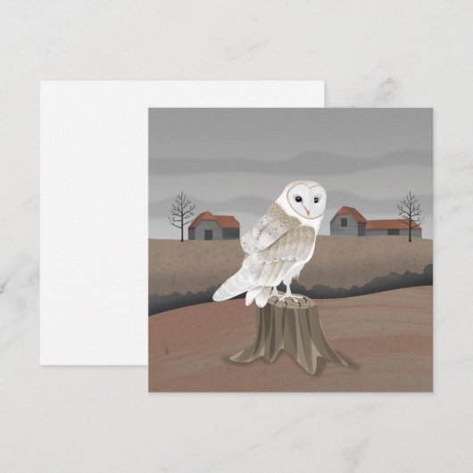 Barn Owl Card (Vorne/Hinten)