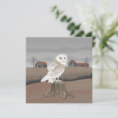 Barn Owl Card (Stehend Vorderseite)