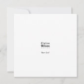 Barn Owl Card (Rückseite)