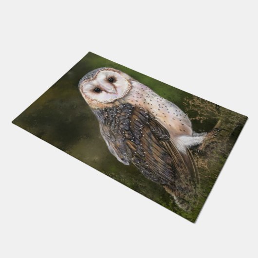 Barn Owl Doormat Fußmatte (Schrägansicht)