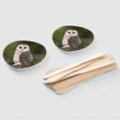 Barn Owl Hand Fan Fächer (Non-assembled)