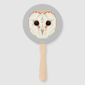 Barn Owl Hand Fan Fächer (Rückseite)