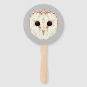 Barn Owl Hand Fan Fächer (Vorderseite)