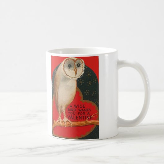 Barn Owl Herz Tree Stars Valentine Kaffeetasse (Rechts)