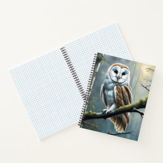 Barn Owl in the Forest Notizblock (Innenseite)