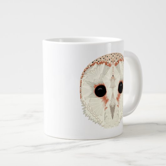 Barn Owl Jumbo Tasse (Vorderseite Rechts)