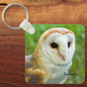 Barn Owl Keyring Schlüsselanhänger (Vorderseite)