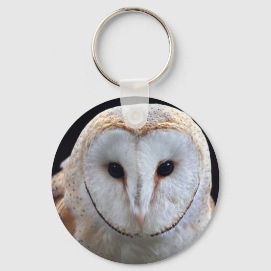 Barn Owl Keyring Schlüsselanhänger (Vorderseite)