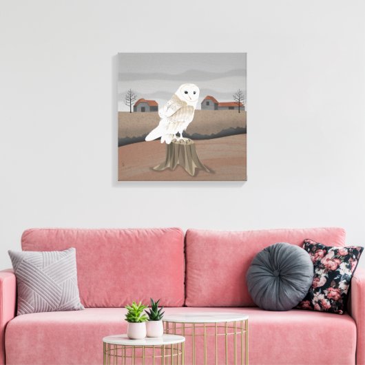 Barn Owl Leinwanddruck (Insitu (Wohnzimmer))
