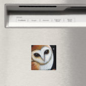 BARN OWL NAH UP Magnet (In Situ (Geschirrspüler))
