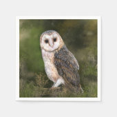 Barn Owl Napkins Serviette (Vorderseite)