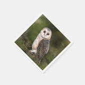 Barn Owl Napkins Serviette (Ecke)
