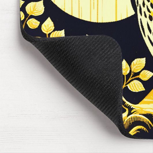 Barn Owl Nature Lovers Owls Tree Earth Day Mousepad (Ecke)