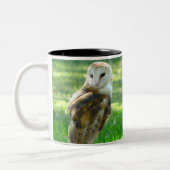 Barn Owl Nature Zweifarbige Tasse (Links)