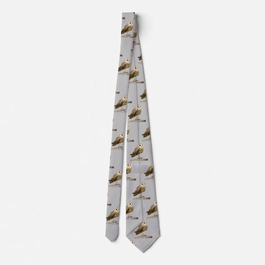 Barn Owl Neck Tie Krawatte (Rückseite)