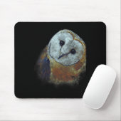 Barn Owl Painting Owl Art Mousepad (Mit Mouse)