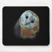 Barn Owl Painting Owl Art  Mousepad (Vorne)