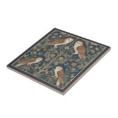 Barn Owl Pattern William Morris style Owls Fliese (Seite)