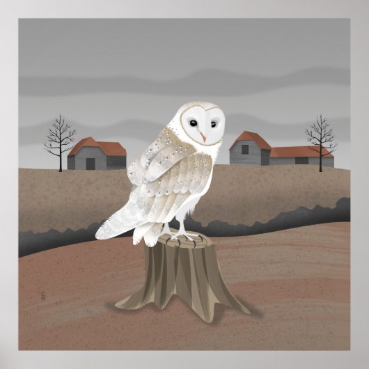 Barn Owl Poster (Vorne)