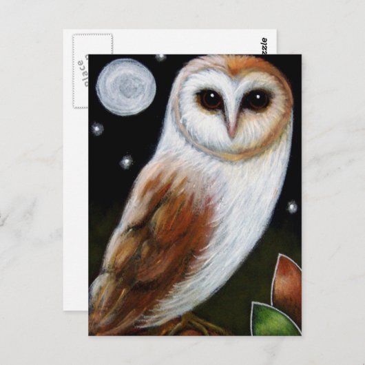 BARN OWL Postkarte (Vorne/Hinten)