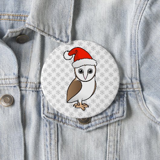 Barn Owl Santa Button (Beispiel)