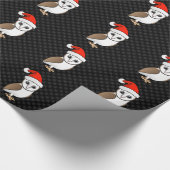 Barn Owl Santa Geschenkpapier (Ecke)