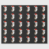Barn Owl Santa Geschenkpapier (Flach)