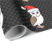 Barn Owl Santa Geschenkpapier (Rolleneckpunkt)