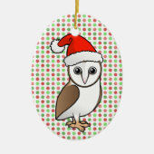 Barn Owl Santa Keramikornament (Vorne)