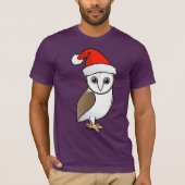 Barn Owl Santa T-Shirt (Vorderseite)