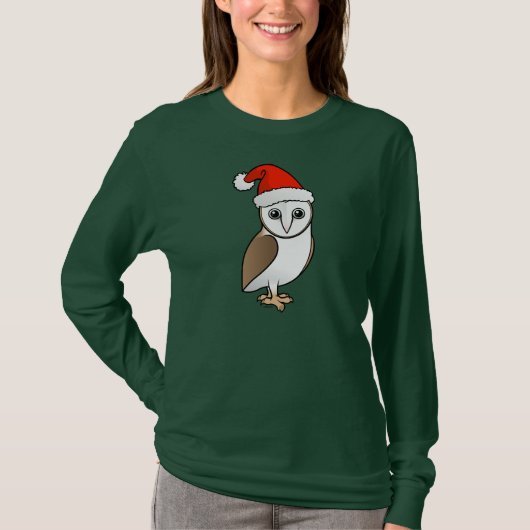 Barn Owl Santa T-Shirt (Vorderseite)