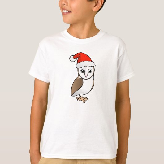 Barn Owl Santa T-Shirt (Vorderseite)